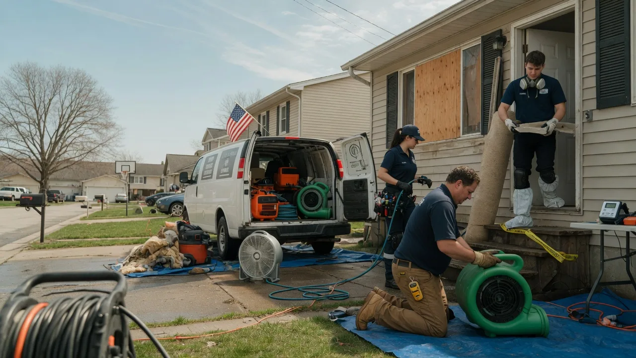 Water Damage Restoration in Chalmers, IN near me